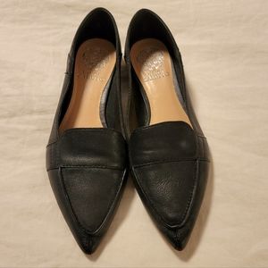 Black Pointed Toe Flats - Size 8